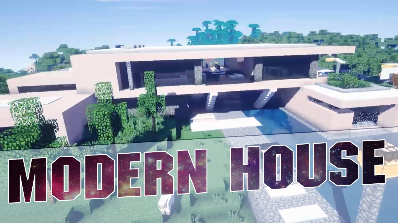 Minecraft - Beautiful Modern House Cinematics - Modern House with Download