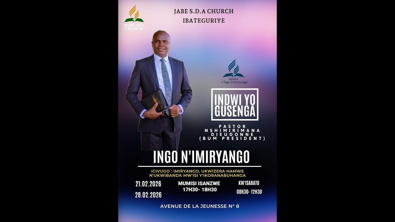 #LIVE : INDWI YO GUSENGA Y'INGO N'IMIRYANGO || PS. DIEUDONE NSHIMIRIMANA