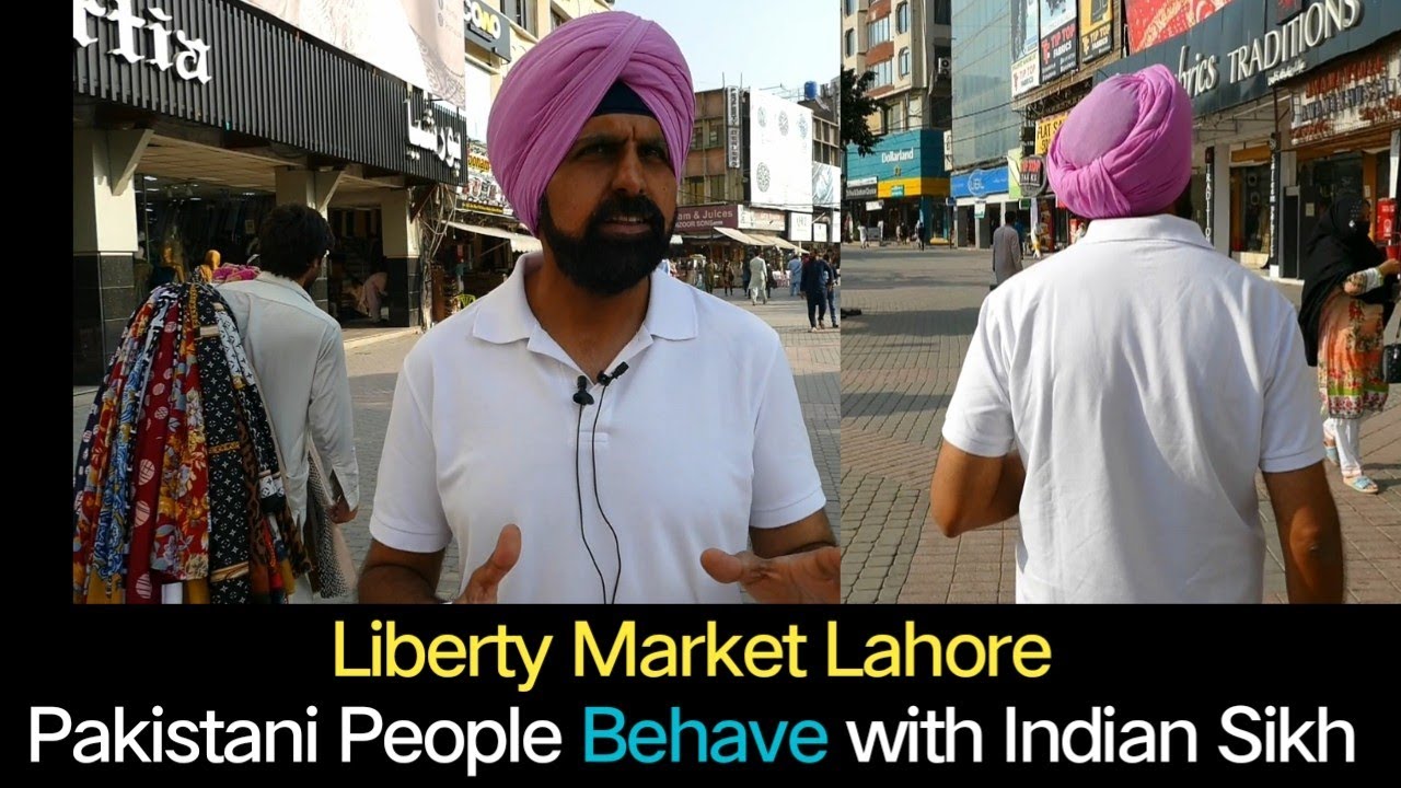 Indian Sikh Sardar in Liberty Market Lahore Pakistan ! Talk with Lahori Peoples
