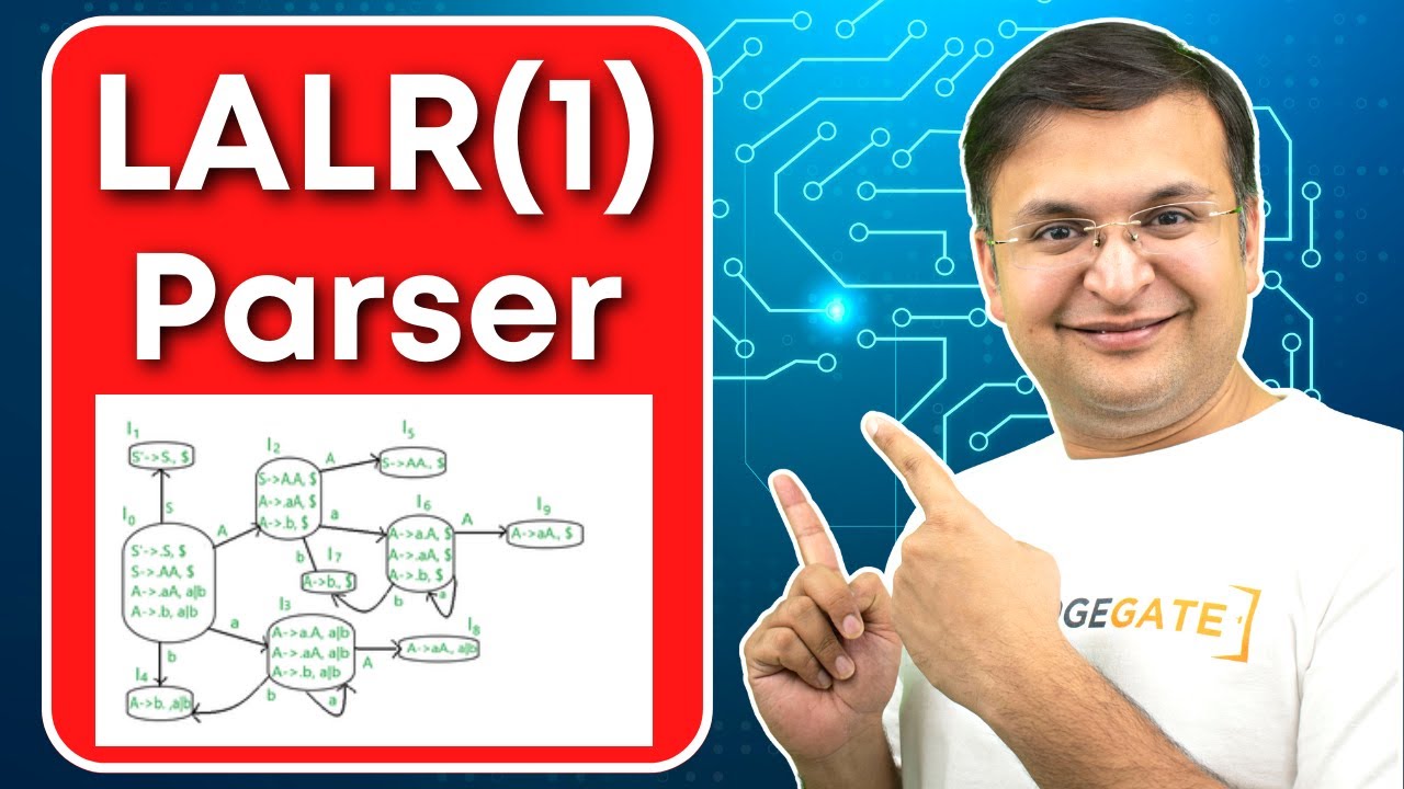 LALR पार्सर | बॉटम-अप पार्सिंग का LALR1 पार्सर | कंपाइलर डिज़ाइन