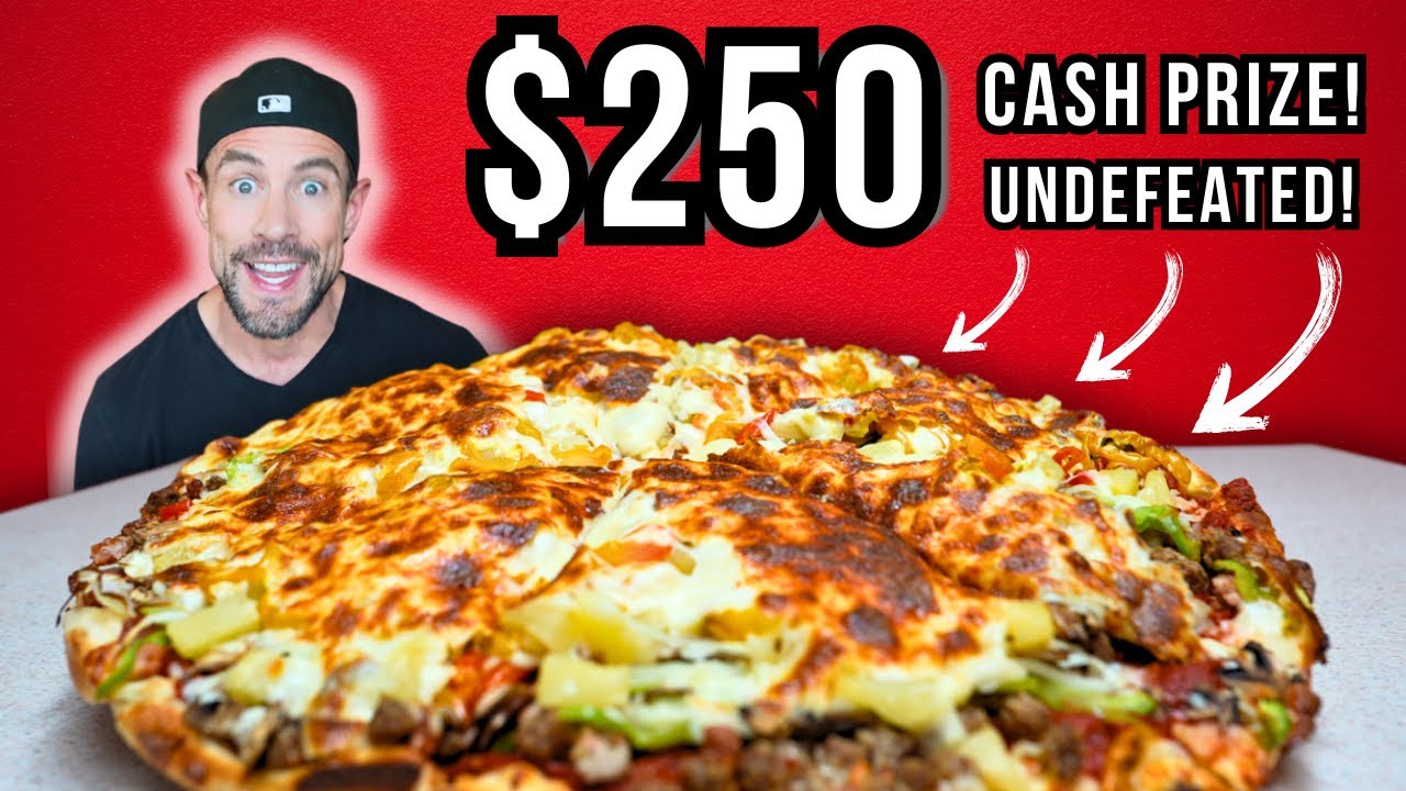 CAN I FINISH THE WORLD'S THICKEST 11LB PIZZA? $250 CASH PRIZE | EPIC FOOD CHALLENGE IN CLEARWATER BC
