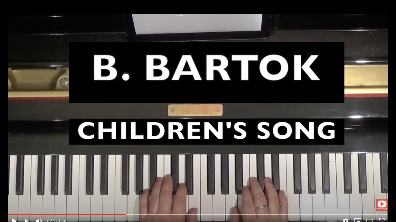 🔴🎹43. BARTOK - CHILDREN'S SONG - Methode de Piano Hervé Pouillard (déb) LEONARDO LAURINI MUSIC