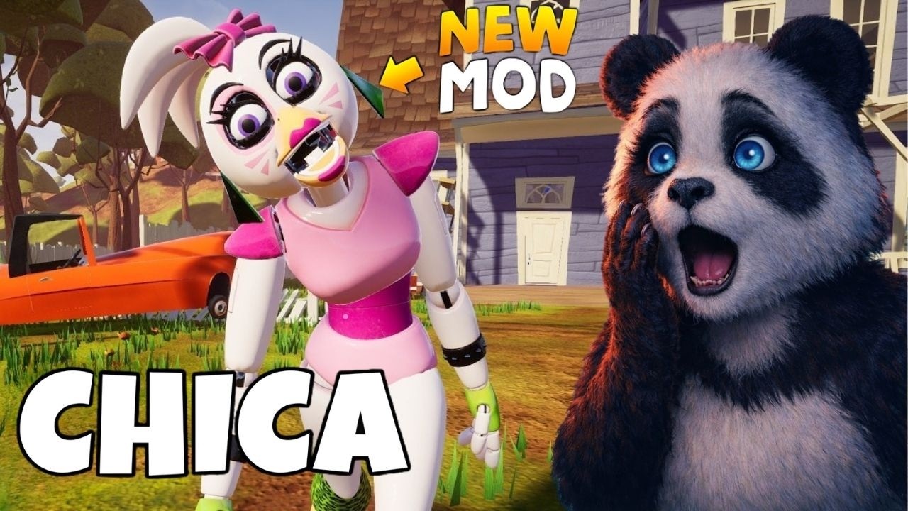 FNAF Hello Neighbor’da?! GLAMROCK CHICA’DAN KAÇTIM!