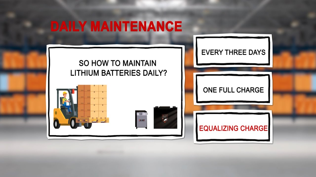 How To Maintain Your Forklift Lithium Battery?