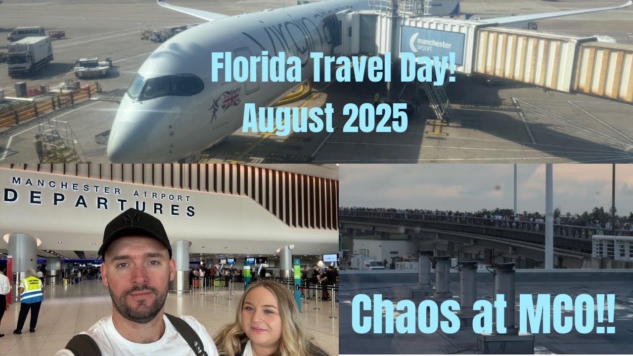 Florida Travel Day | MCO CHAOS!! | Virgin Atlantic Economy | August 2025.