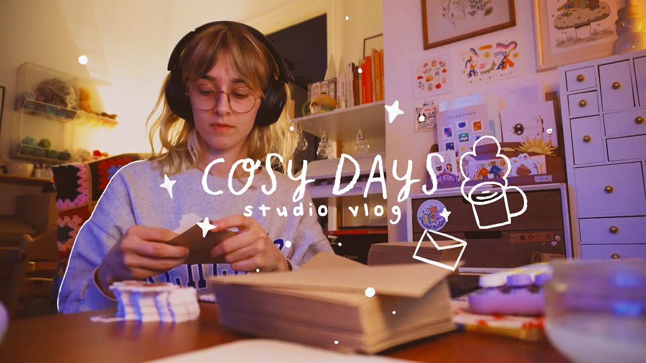 Studio vlog 💌📦 entre préparation des calendriers & installation de nouveau matériel dans l'atelier !