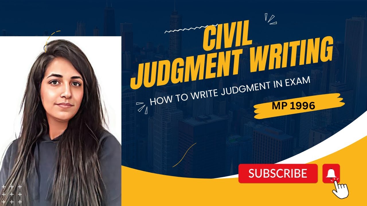 Civil Judgment Writing MP 1996