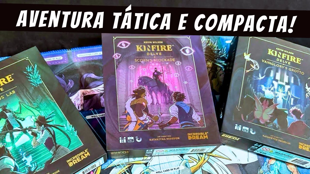 KINFIRE DELVE | O que vem na Caixa | Unboxing das três Expansões + Playmat