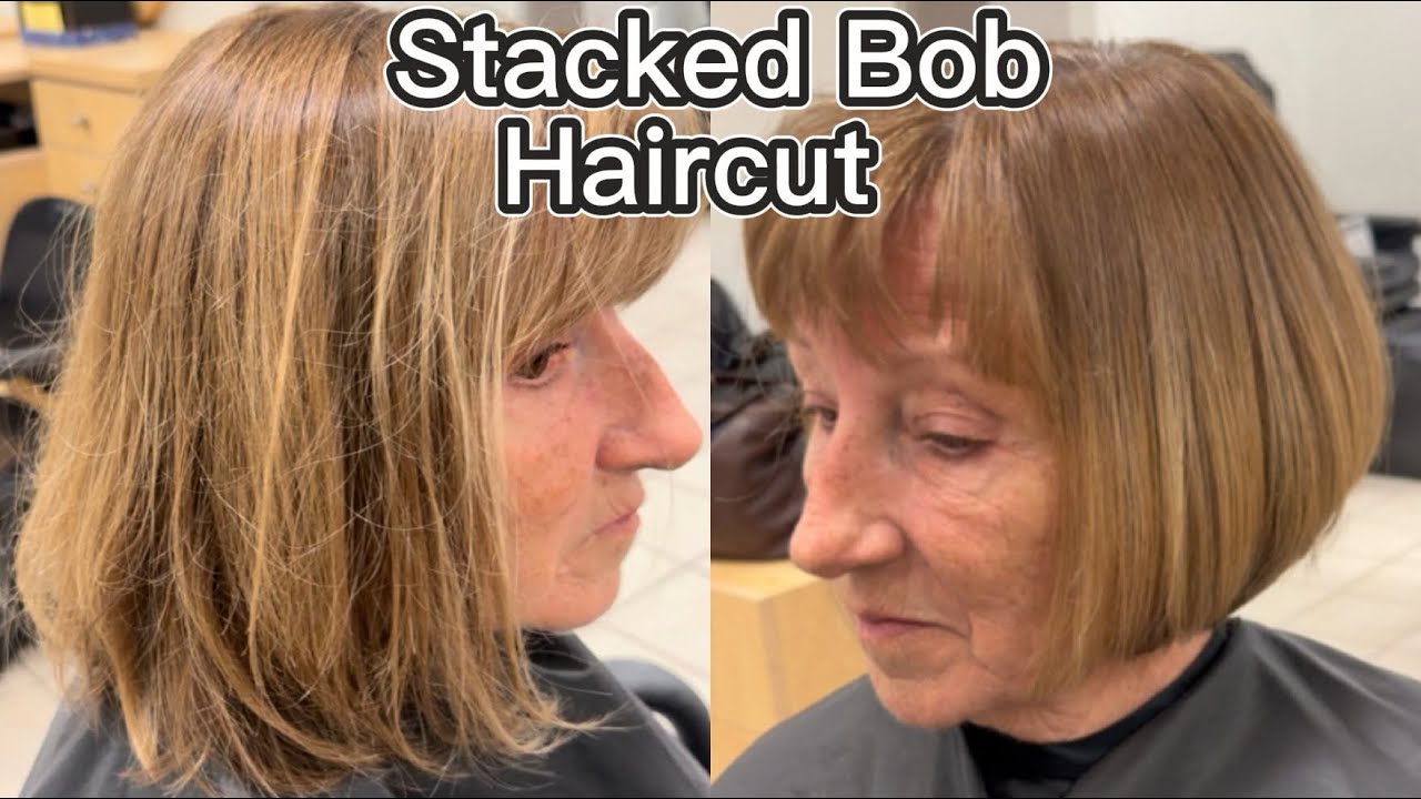 Stacked Bob Haircut 🥰🥰