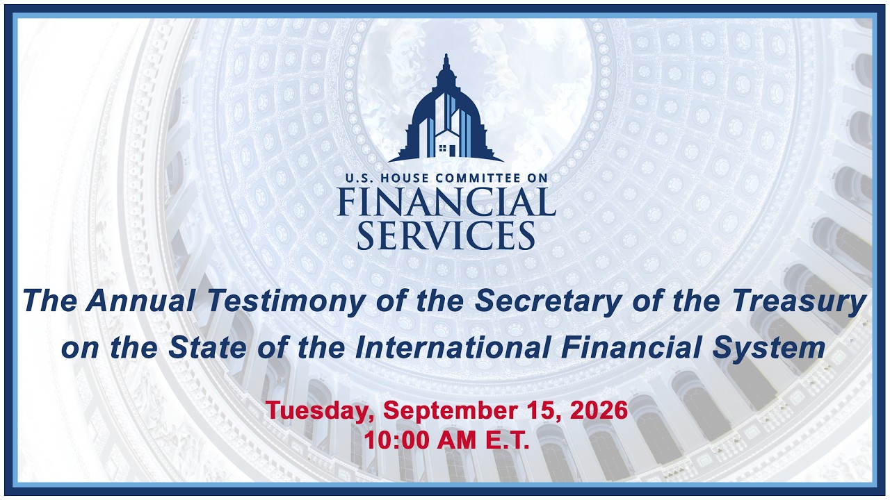 The Annual Testimony of the Secretary of the Treasury on the State of the... (EventID=XXXXXX)