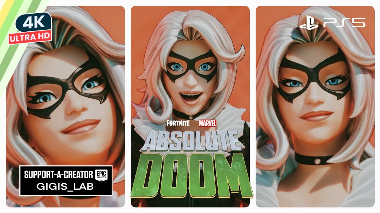 FORTNITE Zero Build Chapter 5 Season 4 BLACK CAT Skin Showcase PS5 Gameplay Review 4K HDR