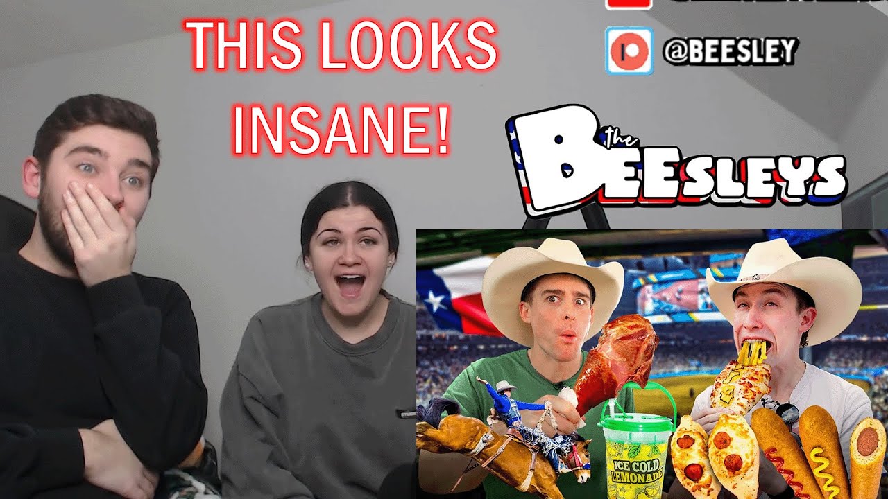 Brits try everything at the Texas Rodeo! (Reaction)