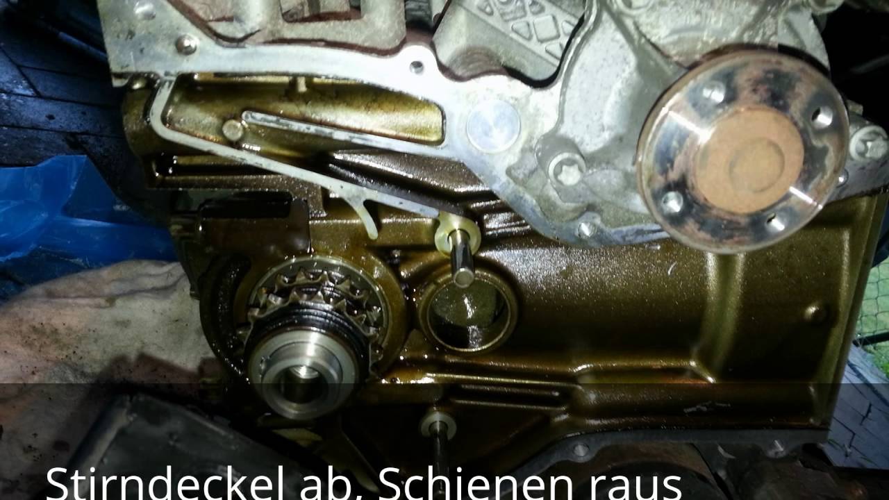 Steuerkette auswechseln W168. A-Klasse. Steuerkette geriessen