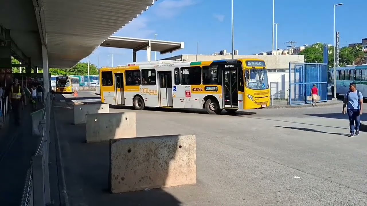 Entrada e saída de ônibus Estação Pirajá, pra os fãs de ônibus