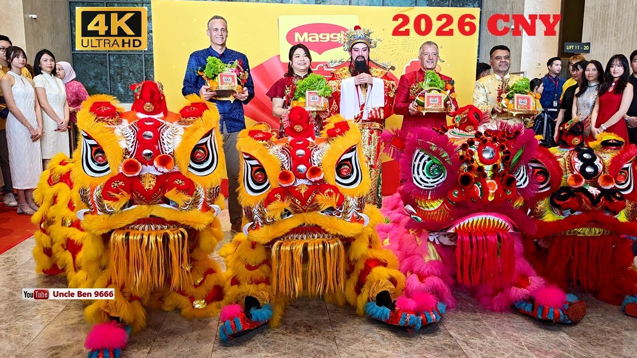 2026 CNY #Nestle 1 Powerhouse #Maggi Lion Dance Blessing #马来西亚龍芯武术龍狮馆