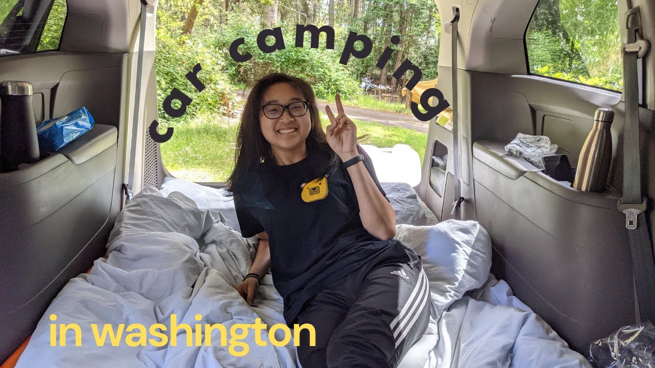 FIRST CAR CAMPING EXPERIENCE | Seattle Weekend Vlog