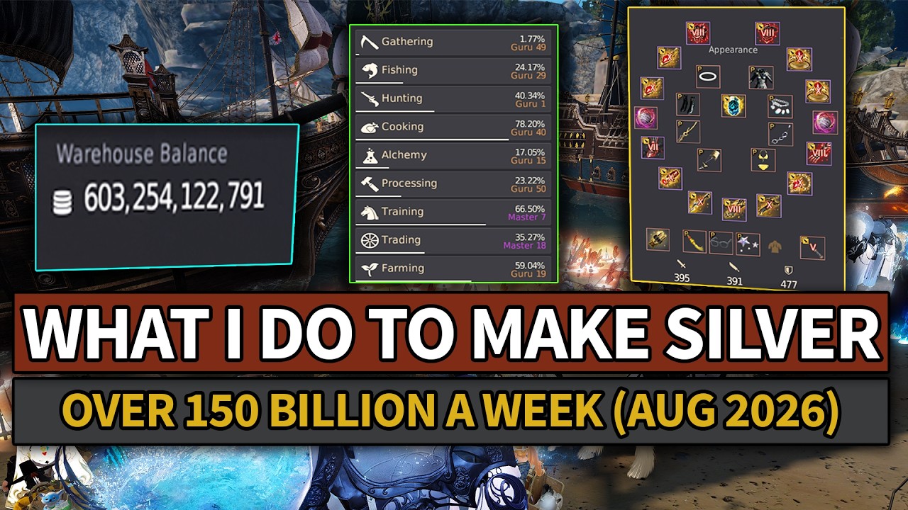 My Activities To Make 100+ Billion Silver Weekly in Black Desert