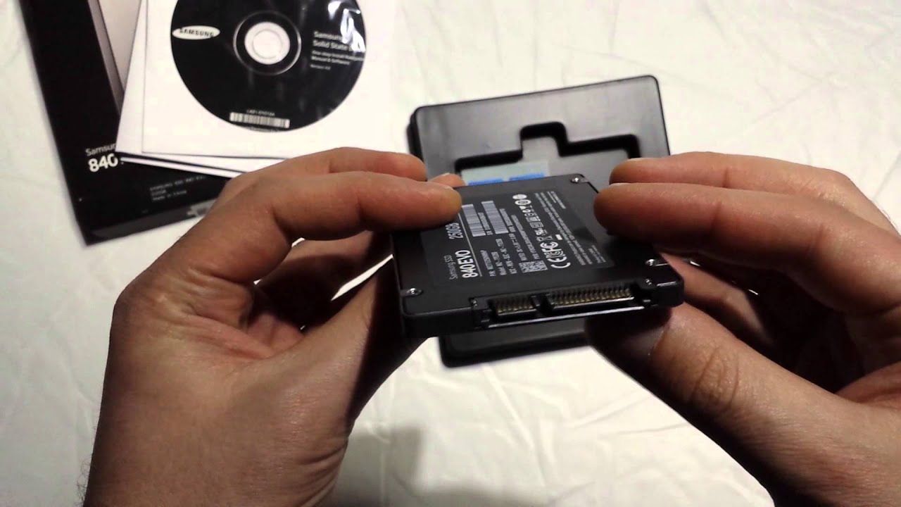Samsung SSD 840 EVO 250 GB zawartość opakowania