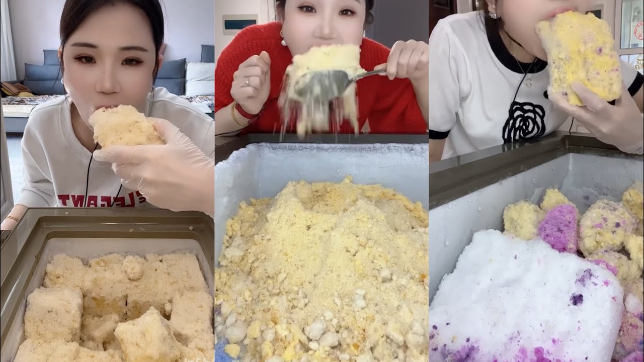 ASMR - only bites | Eating ice #asmreating #iceeating #frostbites #frezzerfrost #ice