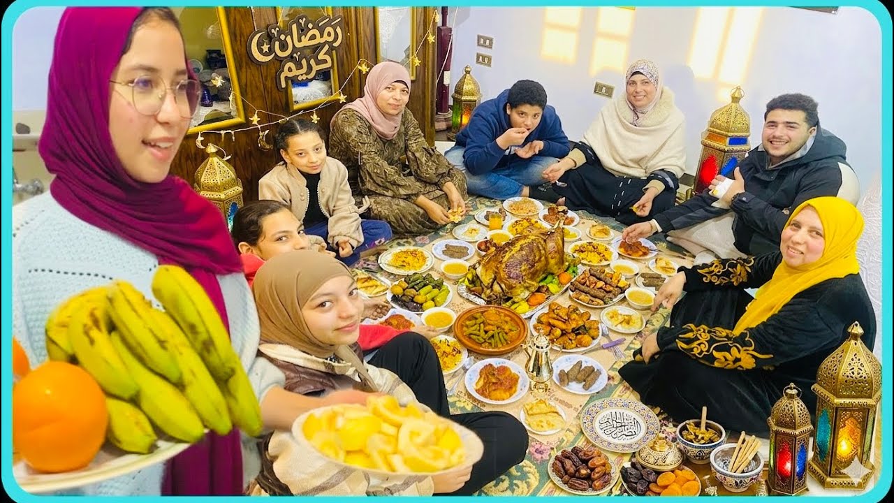وأخيرا اتجمعنا😭❤️لمة رمضان ولا كانت تكمل ولا تحلى غير بيهم مكنش ينفع ينتهي من غير القعده الحلوه دي💃🏻