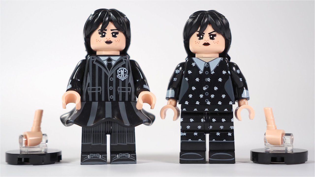 LEGO Wednesday Addams Unofficial Lego Minifigures