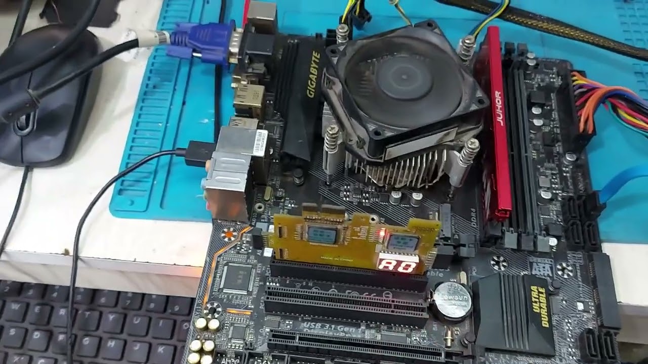 motherboard gigabyte B250M no power problem
