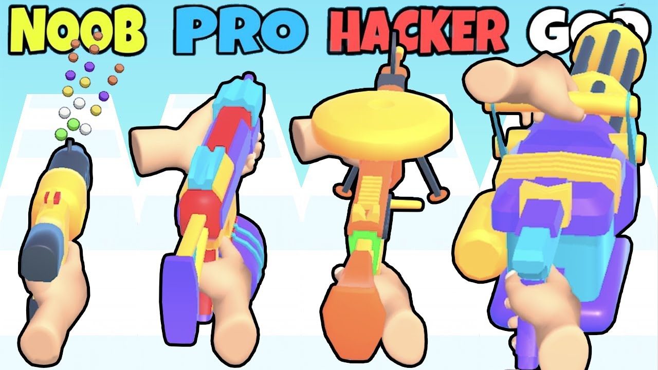 NOOB vs PRO vs HACKER vs GOD in Gun Plus Fever