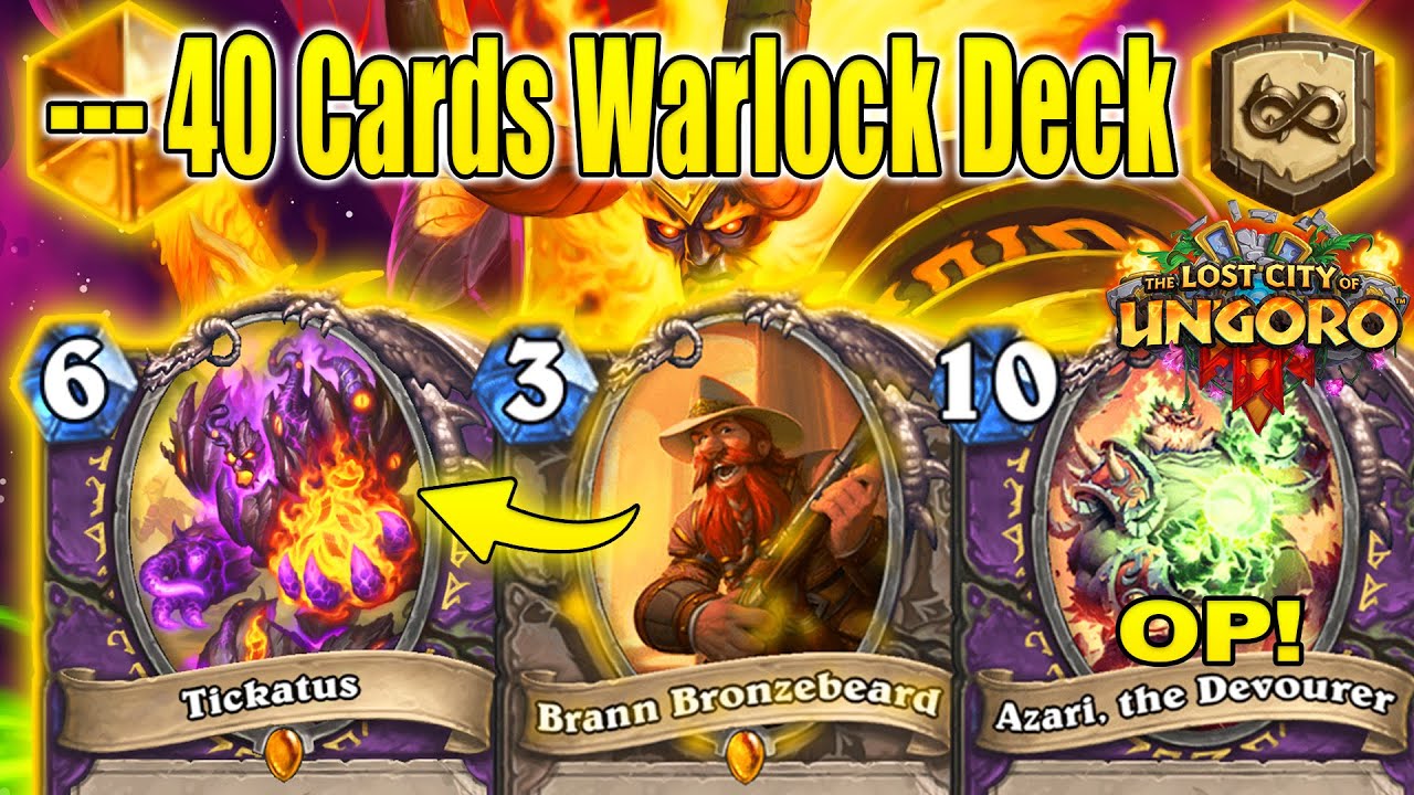 NEW Eating & Burning -40 Cards Control Warlock 7.0 Deck At The Lost City of Un'Goro | Hearthstone