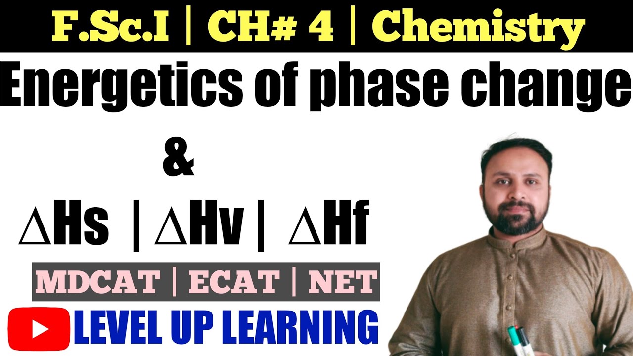 Energetics of phase change | ∆Hf ∆Hv | ∆Hs | Dynamic equilibrium FSc.I | CH#4 |NMDCAT|ECAT chemistry