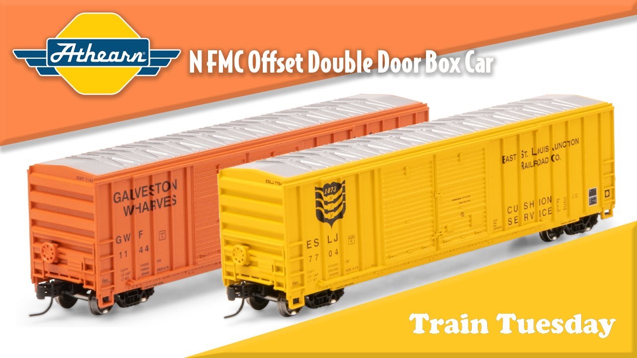 Train Tuesday 02/03/26: Athearn N FMC Offset Double Door Box Cars