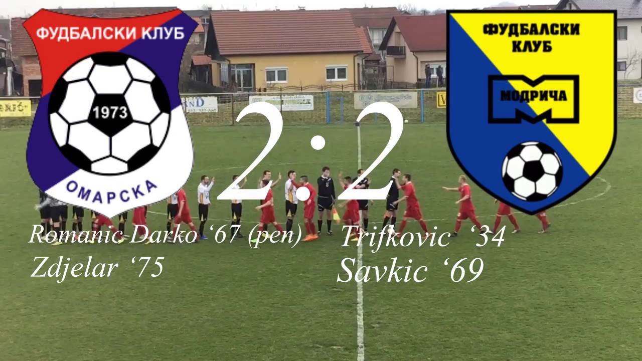 FK Omarska - FK Modriča 2:2 12.3.2017.