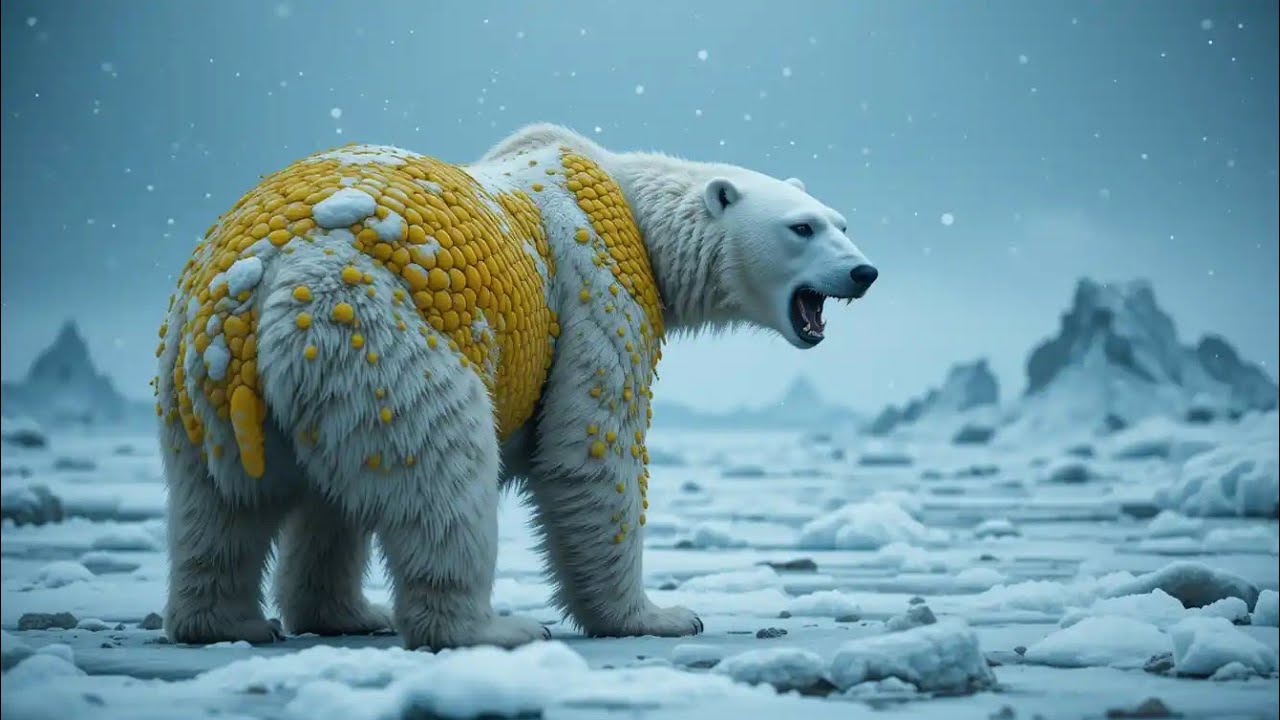 Heartbreaking Story of a Polar Bear: Covered in Barnacle-Like Wounds Rescued by Heroes!
