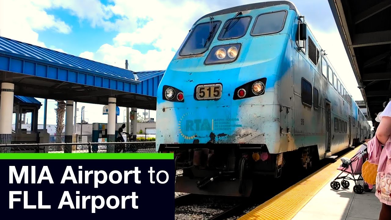 Tri Rail, Train ride from Miami International Airport to Fort Lauderdale International Airport FLL