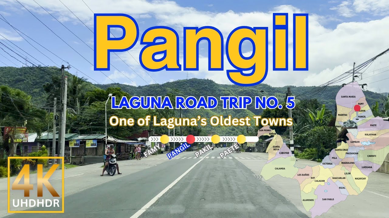 Laguna Road Trip No. 5 PANGIL | CALABARZON | Philippines | Driving Tour 4K