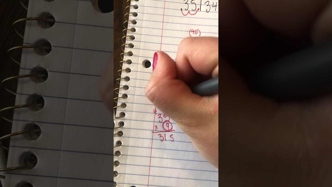 Mrs. Thom solves a decimal divided by a decimal