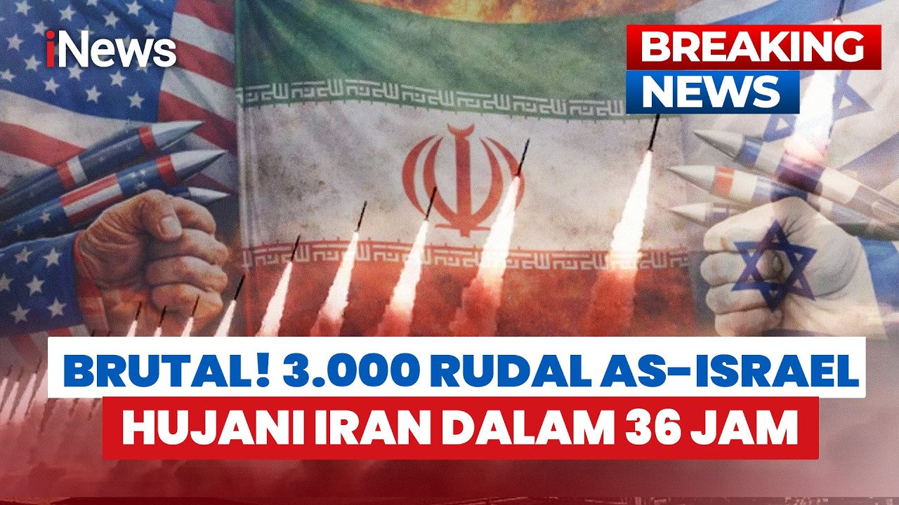 BRUTAL! AS-Israel Hujani Iran 3.000 Rudal dalam 36 Jam | BREAKING NEWS