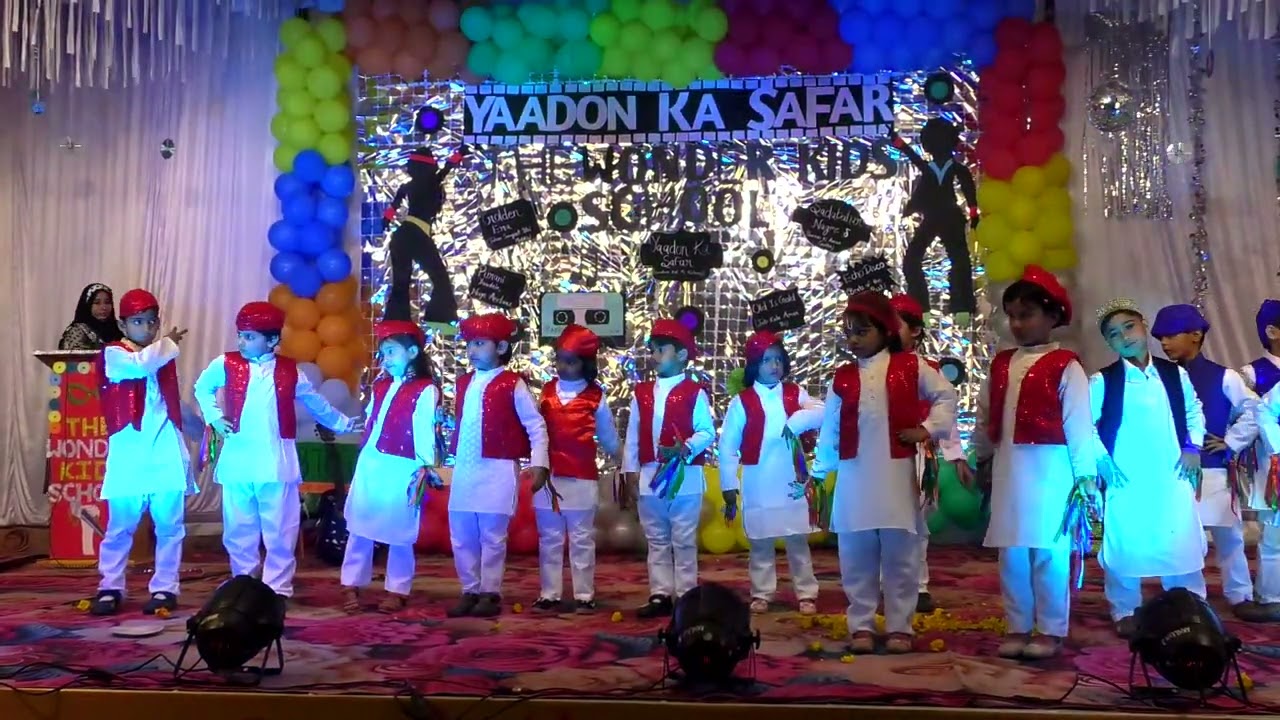 8th program The Wonder kids play school