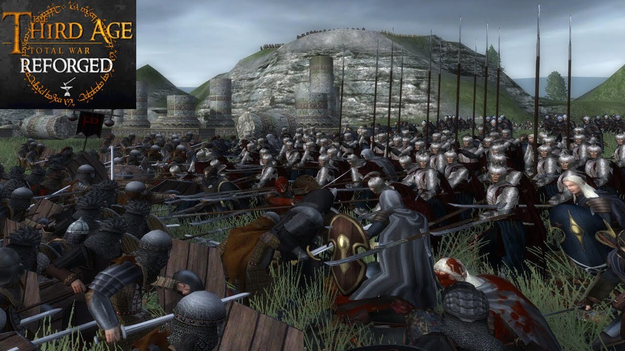 MEN, ELVES AND DWARVES DEFEND TOL FALAS (Siege Battle) - Third Age: Total War (Reforged)
