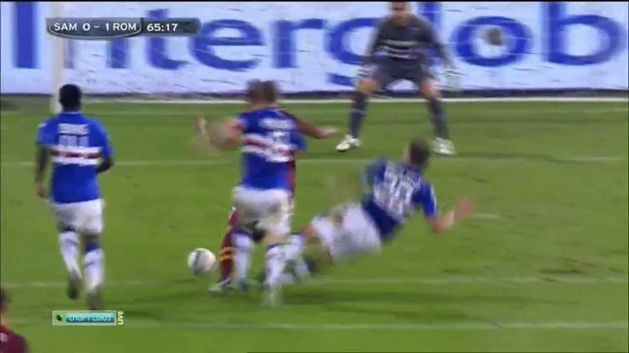 sampdoria vs as roma (mehdi benatia amazing goal)