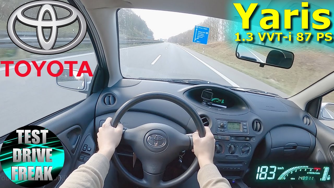 2004 Toyota Yaris 1.3 VVT-i 87 PS TOP SPEED AUTOBAHN DRIVE POV