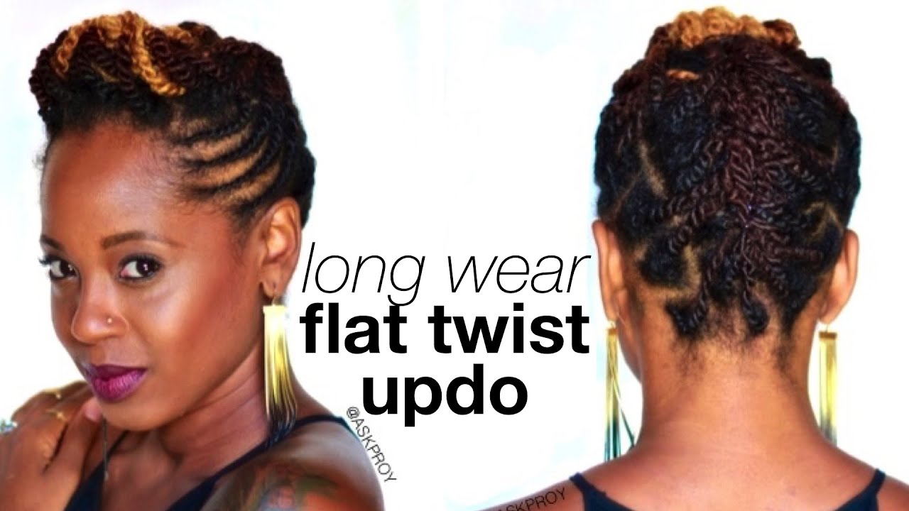 Long Wear Flat Twist Updo | Protective Style | askpRoy