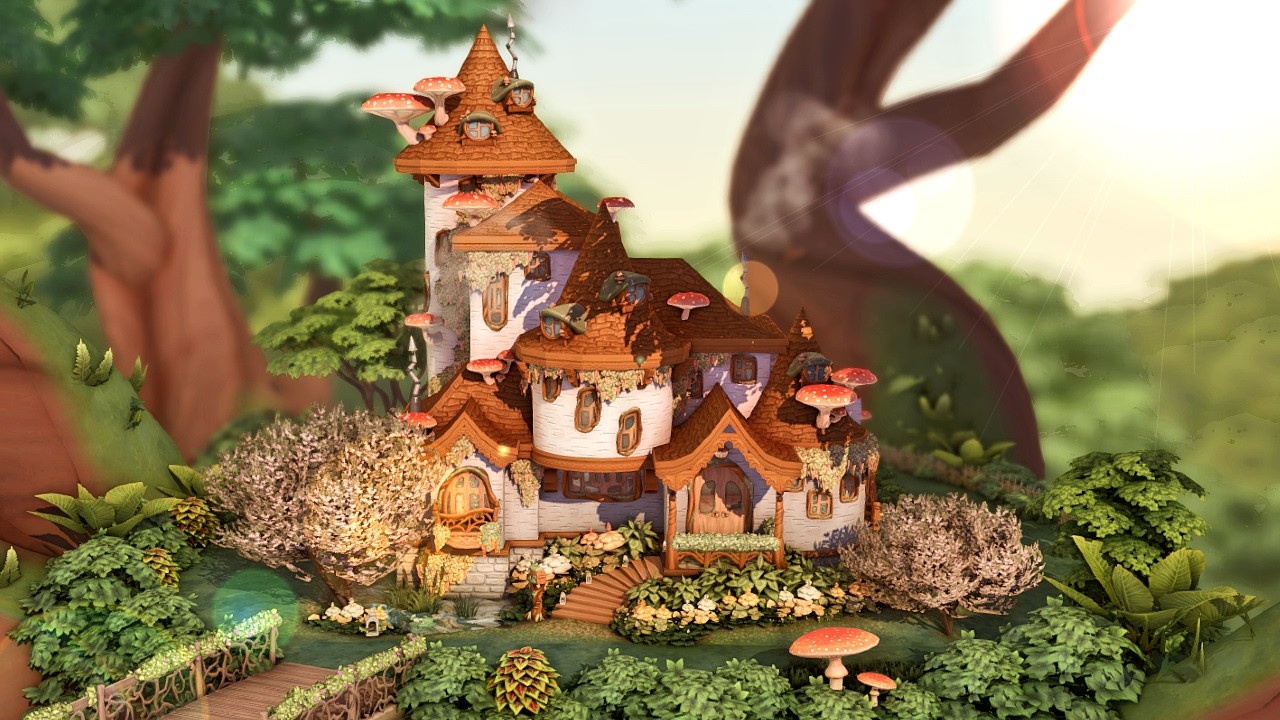 Enchanted By Nature Fairy Home No CC Stop Motion | The Sims 4