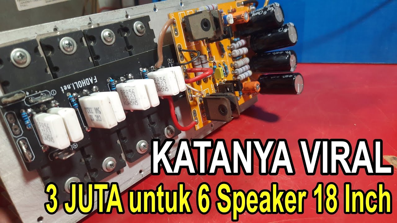 Amplifier VIRAL  Untuk 18 Inch x6 Cukup 3 Juta Saja