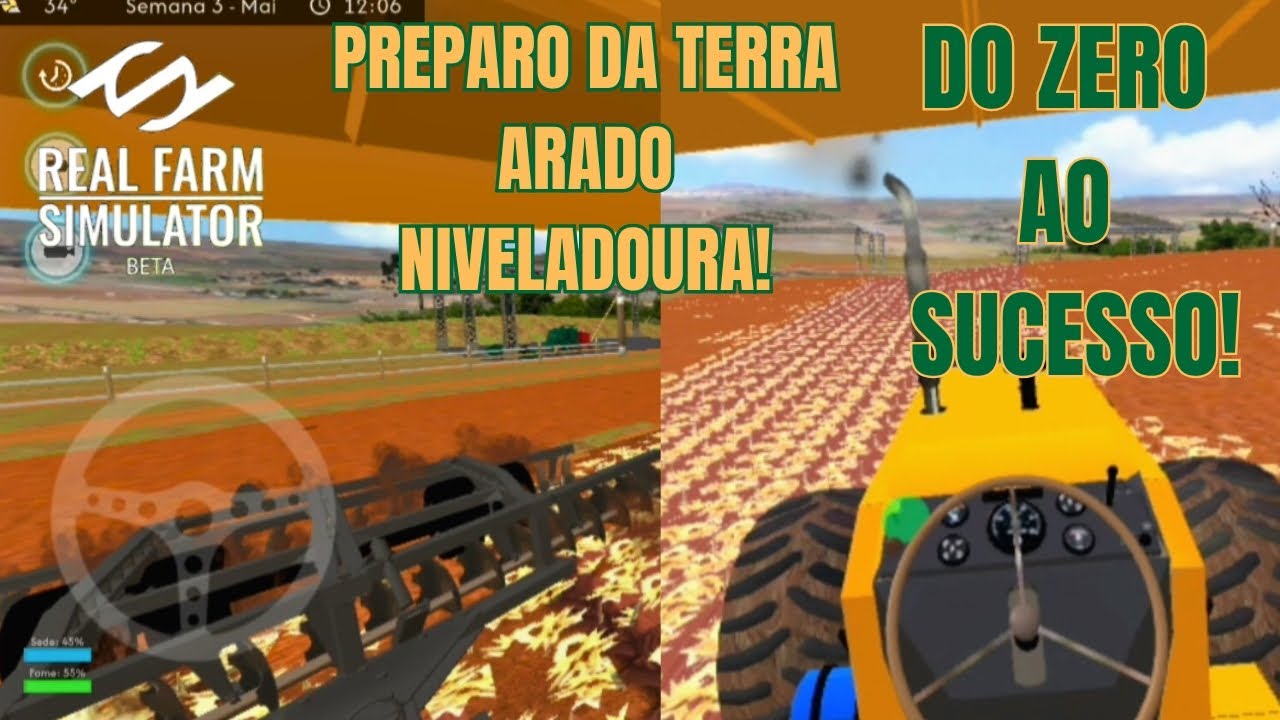 Real Farm Simulator: DO ZERO ao SUCESSO!preparando a TERRA!