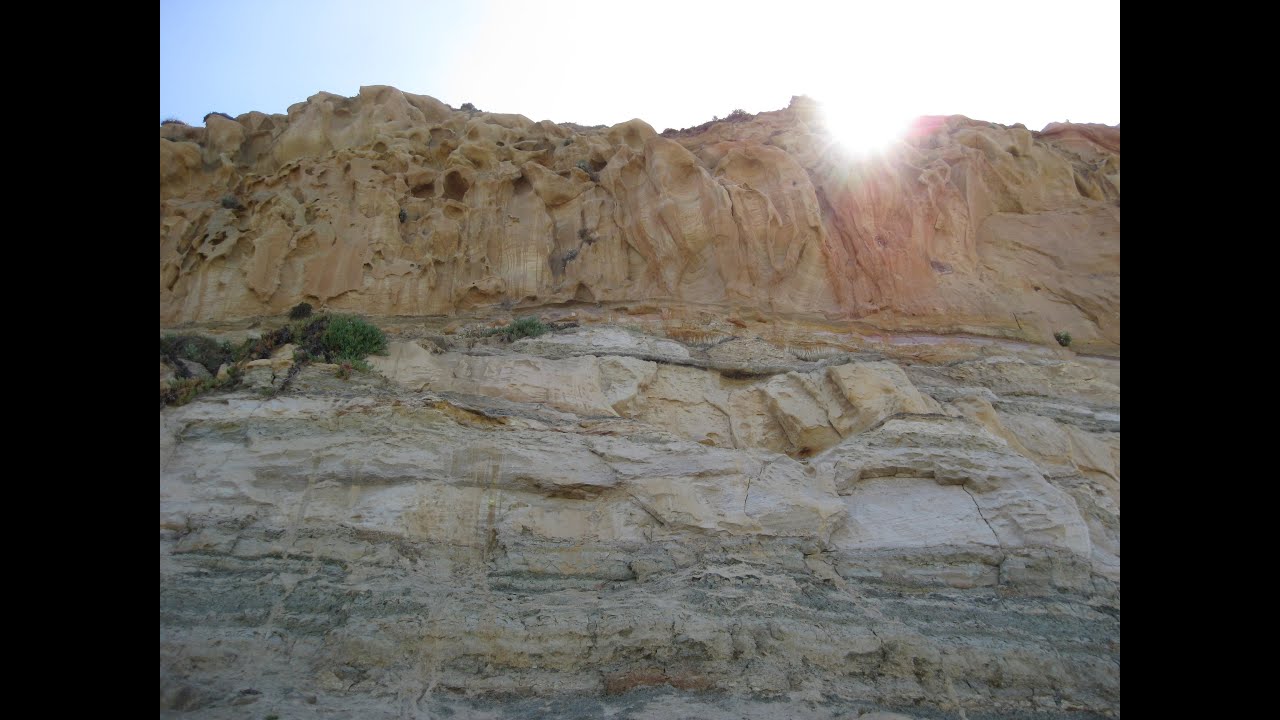 Geology Field Trip of Torrey Pines Beach, San Diego California:  Videographer Kevin Campbell