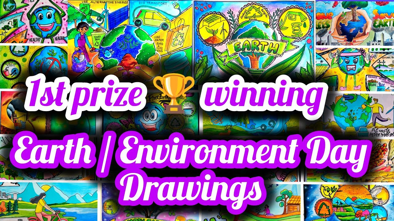 Earth Day Drawing / Earth Day Poster Drawing /World Earth Day Drawing / Environment Day Drawing