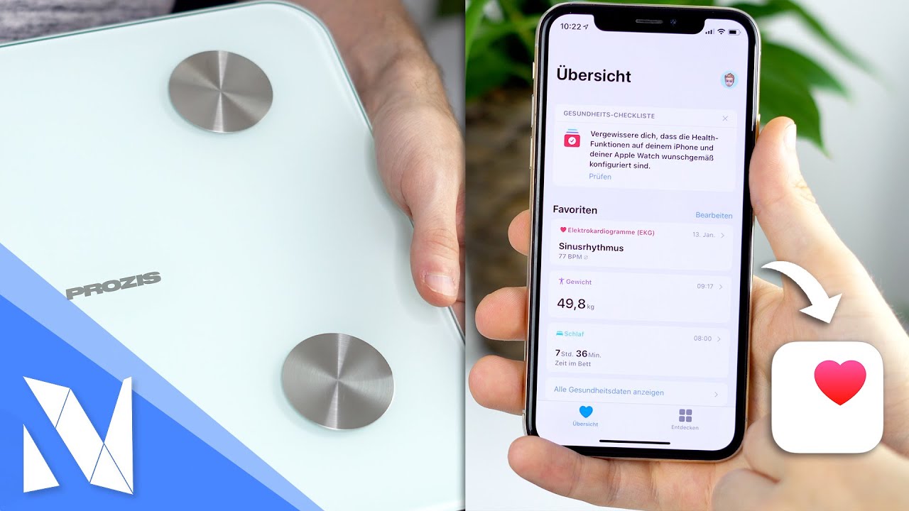 Smarte Körperfettwaage für 35€ mit Apple Health! - Prozis Sensit Mini  im Test! | Nils-Hendrik Welk