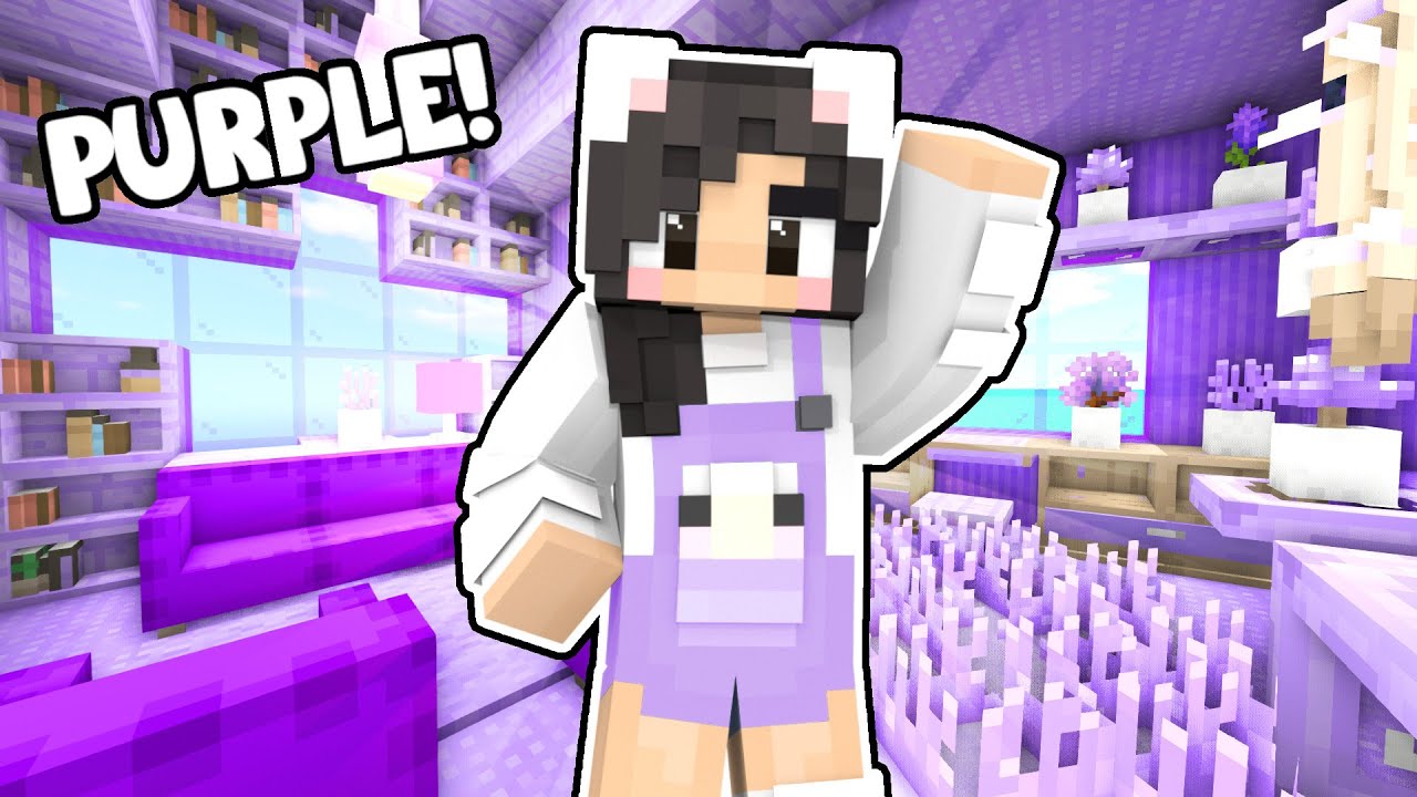 💜Minecraft, но я могу строить только из ФИОЛЕТОВОГО!
