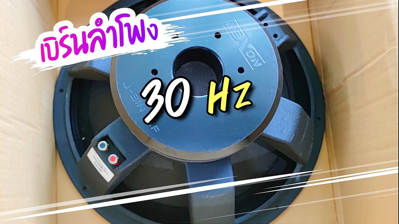 เบิร์นลําโพงซับวูฟเฟอร์ 30Hz low frequency