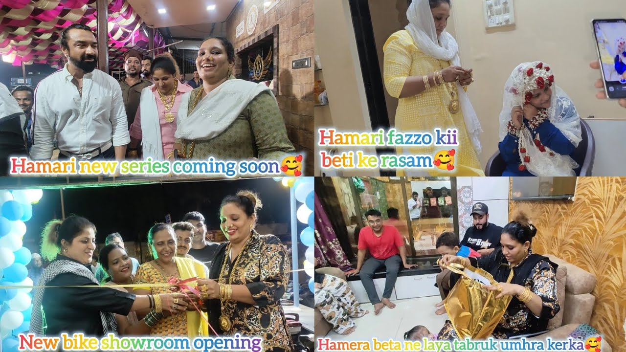 ajaz bhai ke saath shooting or mera damad fazi ne umhra se tabruk laya🥰